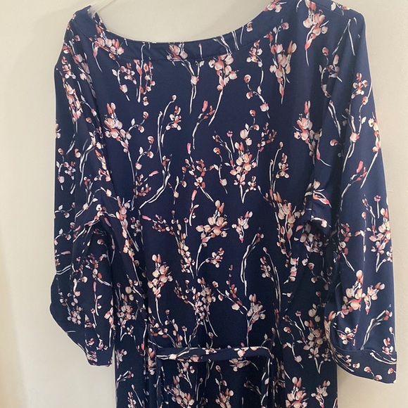 Fortune & Ivy Blue and Pink Floral Dress - Picture 6 of 7